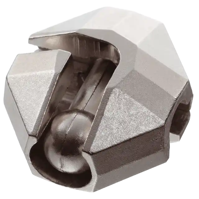 3D breinbreker puzzel Huzzle Cast Flag, met een uitdagend, metalen ontwerp in de vorm van een vlag die draait en vergrendelt voor een complexe puzzel.