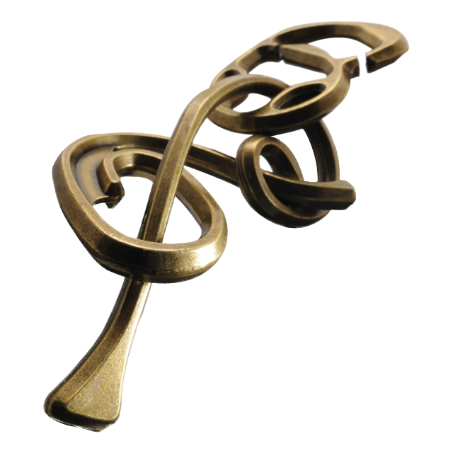 De Huzzle Cast Enigma is een metalen 3D puzzel met een intrigerend ontwerp van verstrengelde onderdelen die een uitdagende oplossing vereisen.